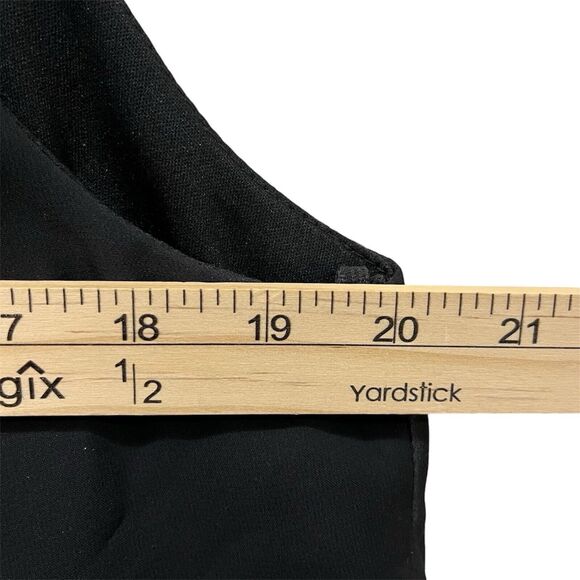 MSK Women Black Sleeveless Top, 2X, Ruffle Neckline, Plus Size, Classy, NWT - Picture 4 of 5